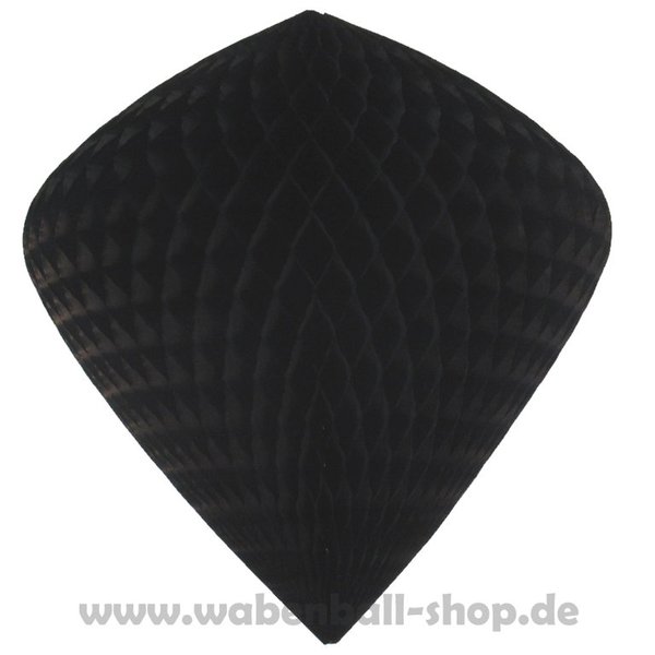Wabenball-Form 6 - Schwarz