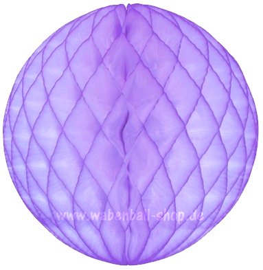 Klassischer Wabenball in Lavendel