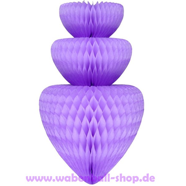 Wabenball-Form 3 in Lavendel
