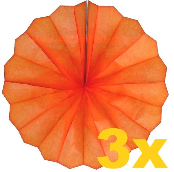 3 x Papierrad LARA - Orange