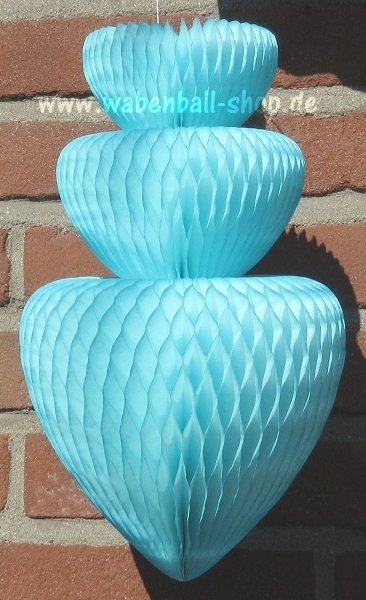 Wabenball-Form 3 - Eisblau