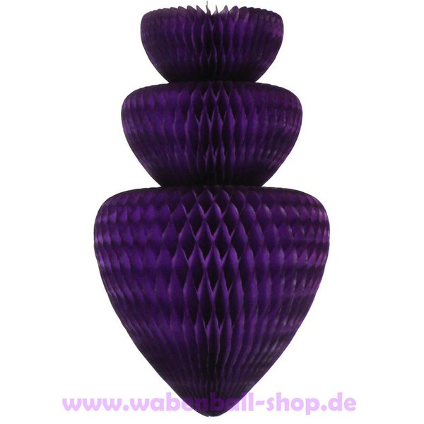 Wabenball-Form 3 - Purpurviolett
